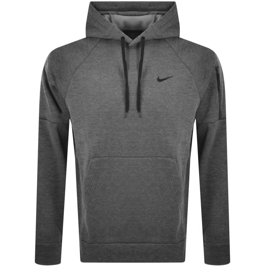 Nike Training Pullover Logo Hoodie Grey Mainline Menswear Denmark